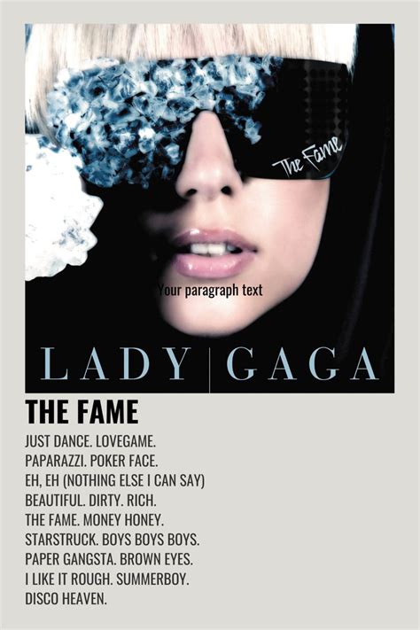 lady gaga the fame glasses|lady gaga the fame poster.